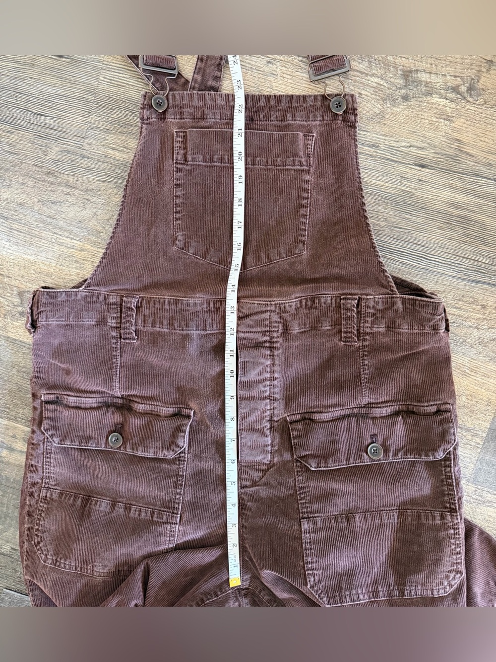 WE THE FREE Women's Size Medium Iris Cord Overalls -Brown Boho Fall Vibes - Picture 7 of 16